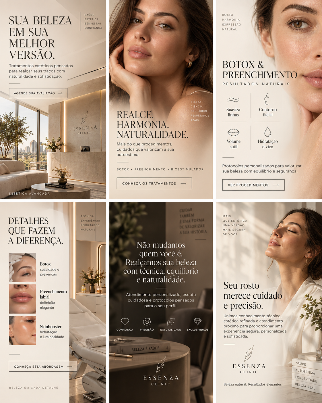 Direção visual para Estética