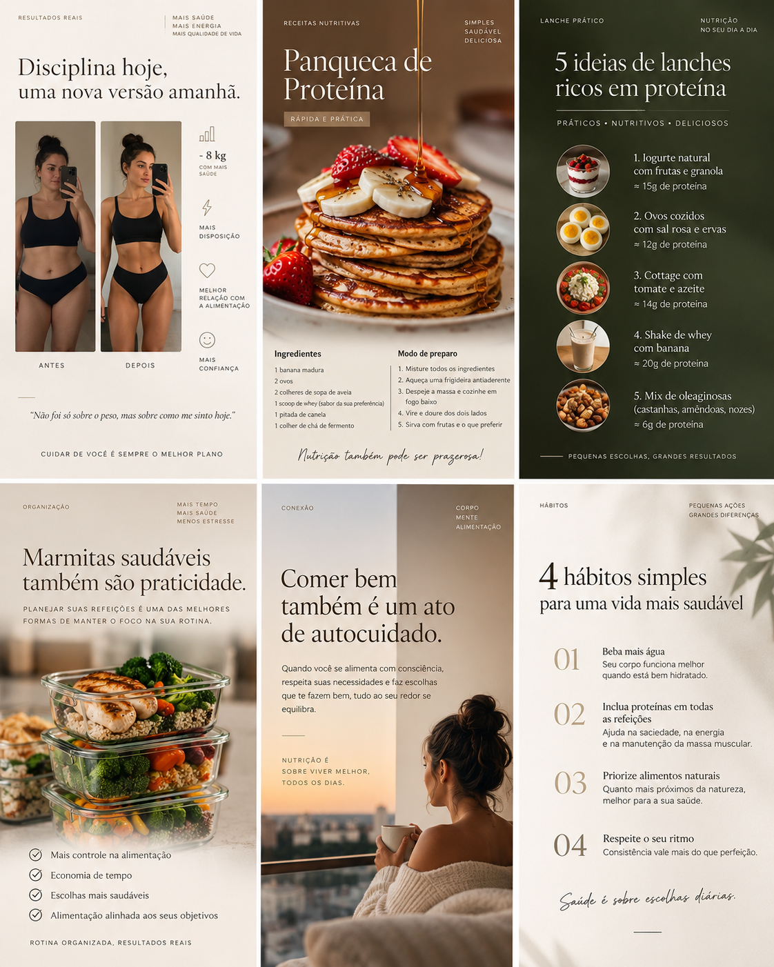 Direção visual para Nutrição